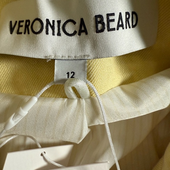 Veronica Beard miller Dickey Jacket blazer 12 nwt yellow linen blend $695 - Picture 8 of 9